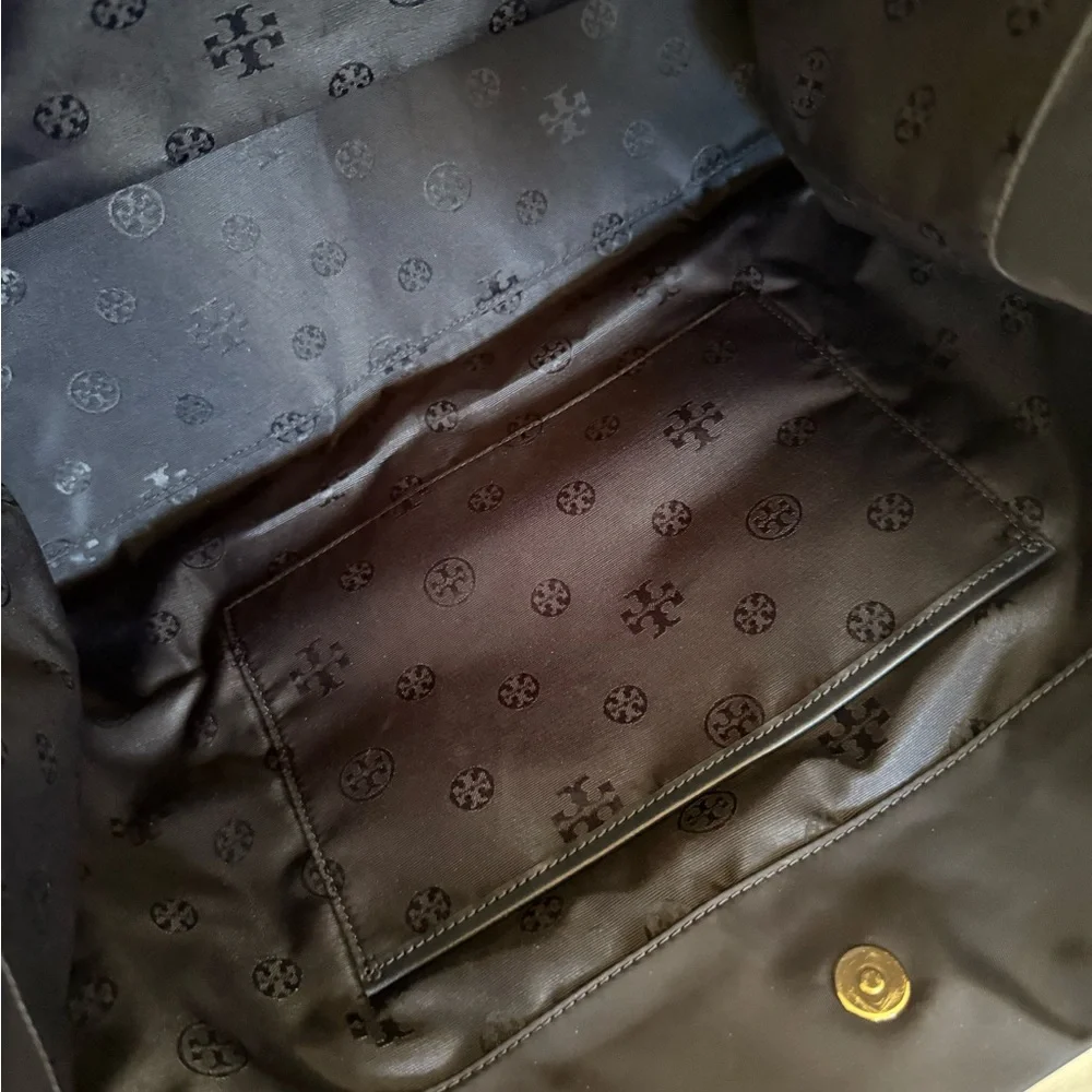 Tory Burch large nylon Ella tote Navy Blue Logo Tote